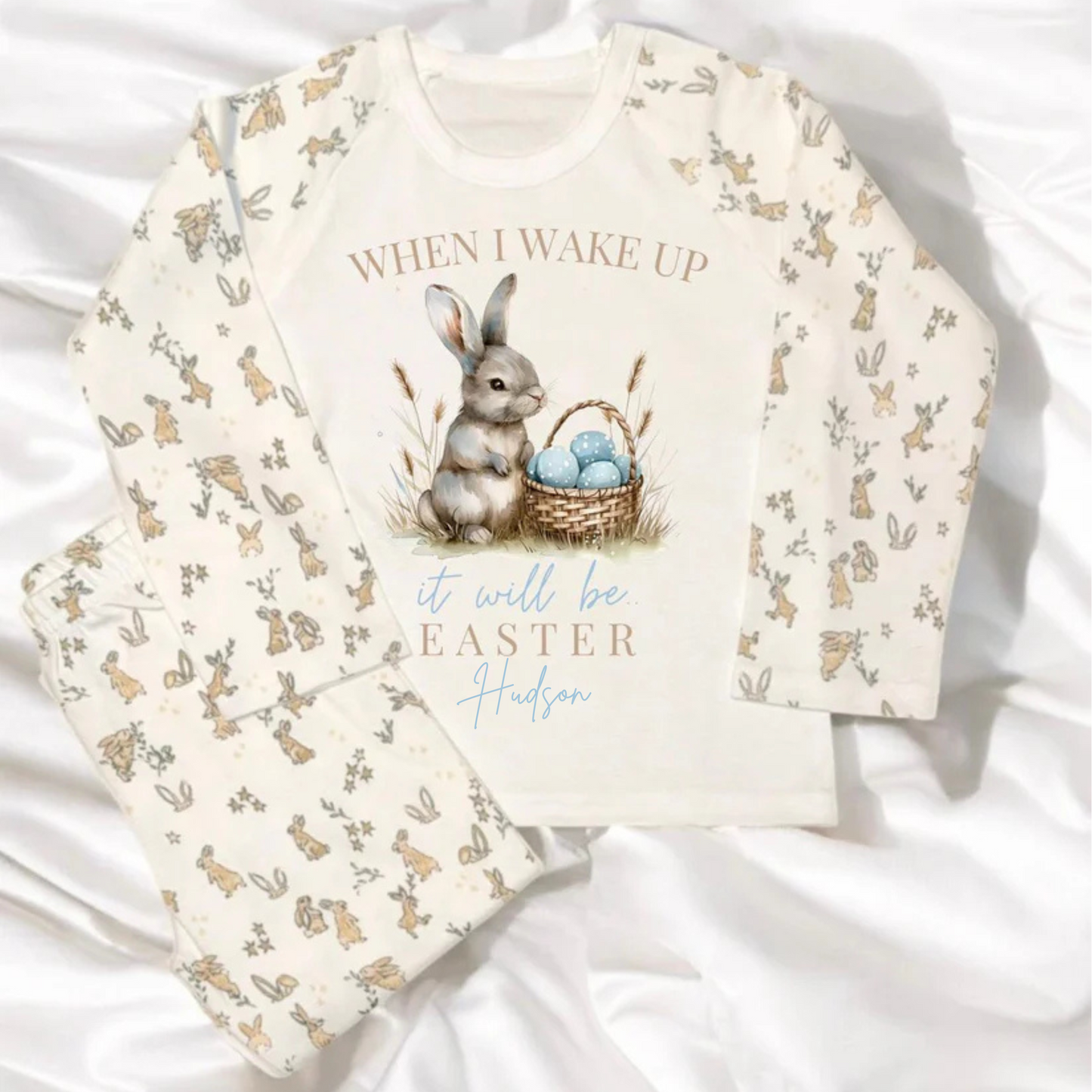 Children's Personalised Easter Bunny Pyjamas