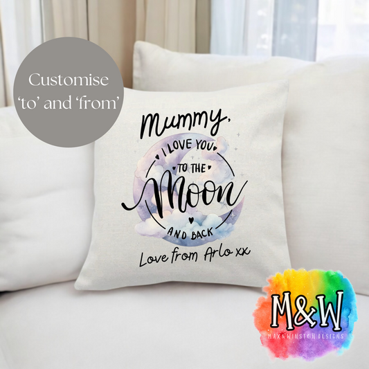Personalised ‘Love You To The Moon’ Cushion