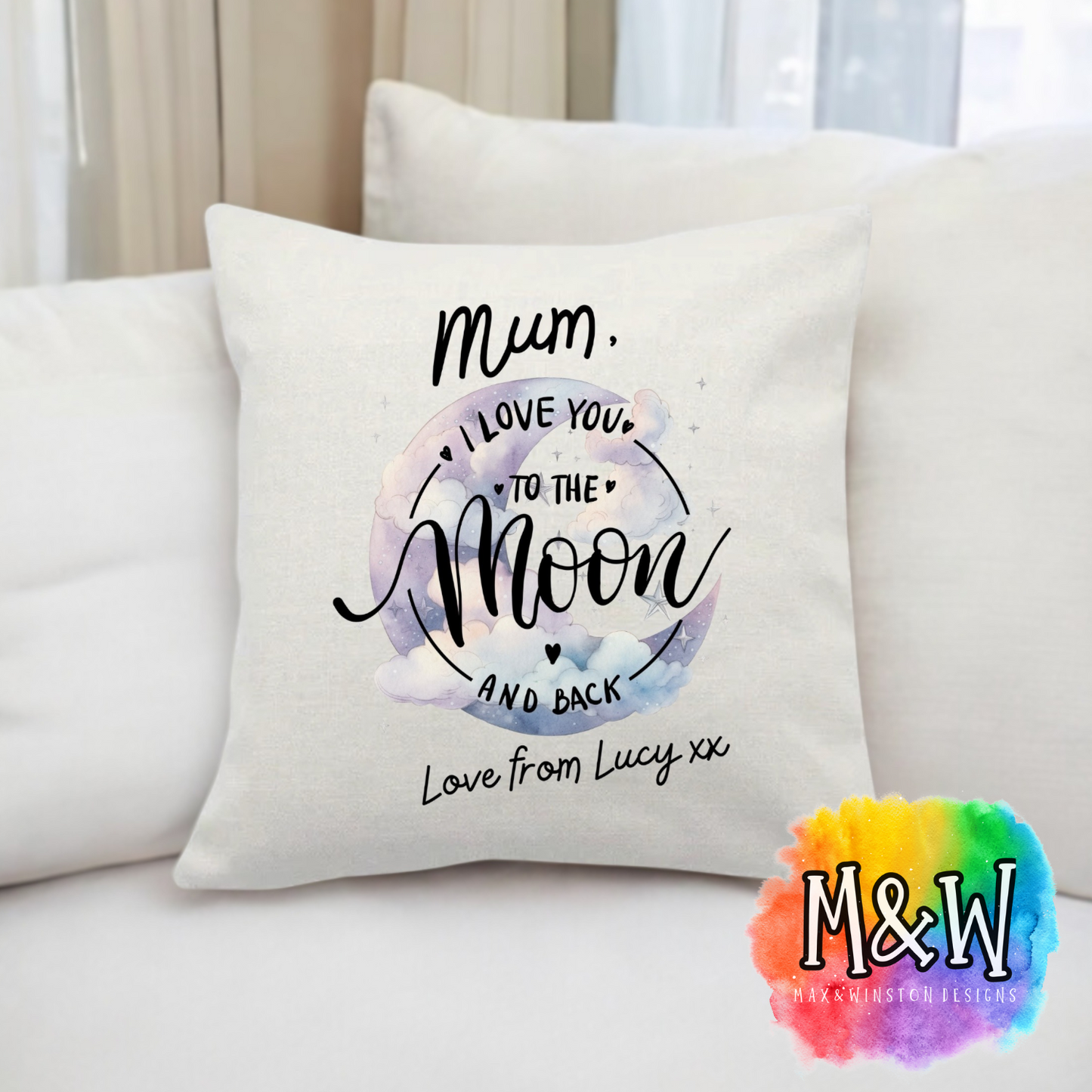 Personalised ‘Love You To The Moon’ Cushion