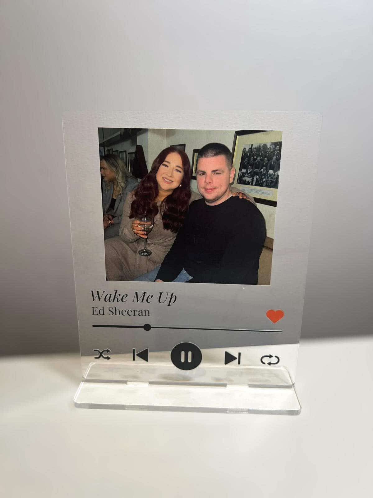 Personalised Acrylic Song Plaque With Photo