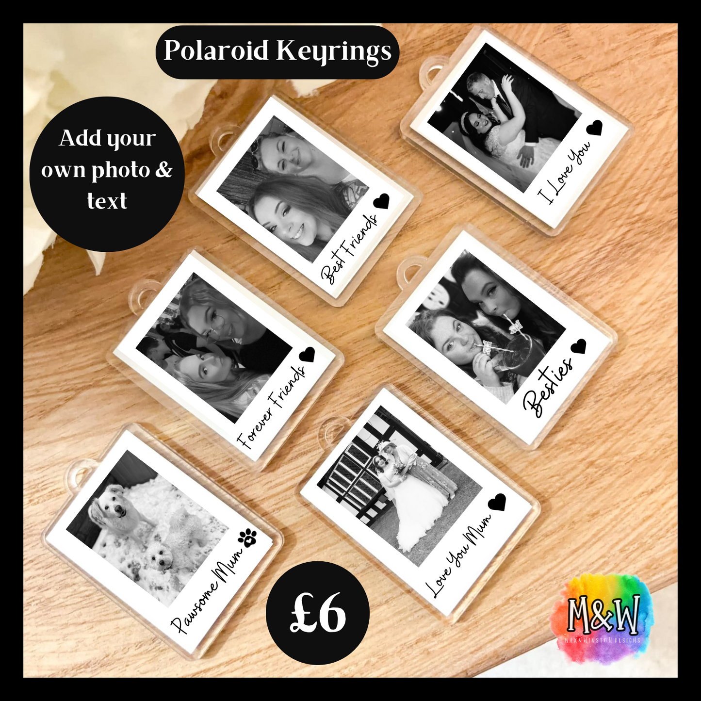 Personalised Photo Keyring